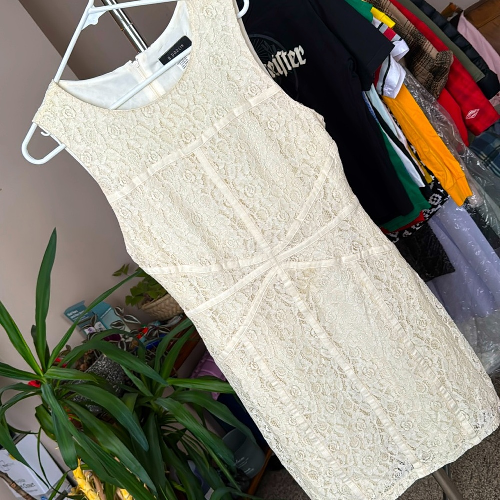 Cream colored lace dress